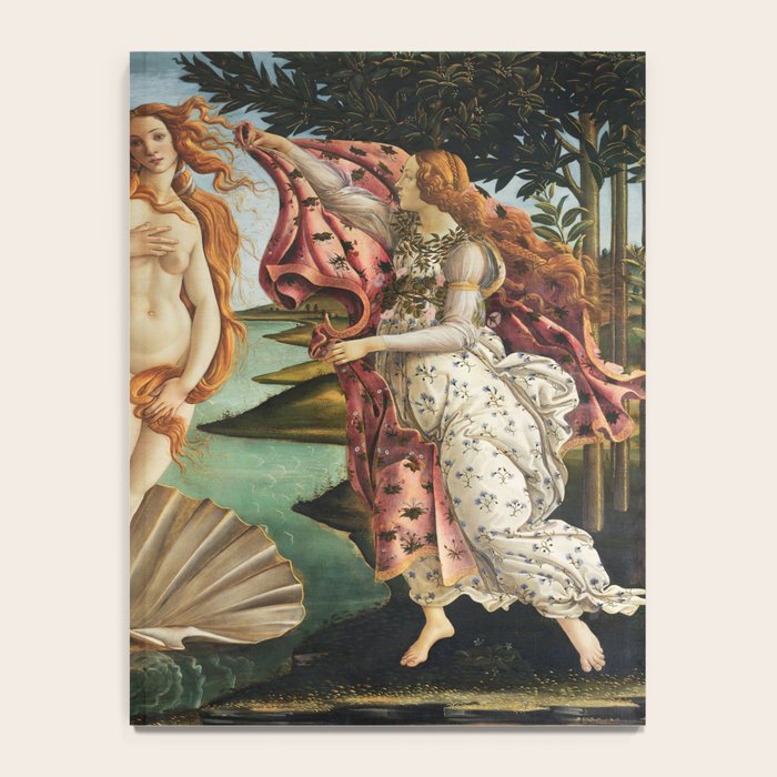 The Birth of Venus by Sandro Botticelli, 1445 Notebook Gallery Image 4