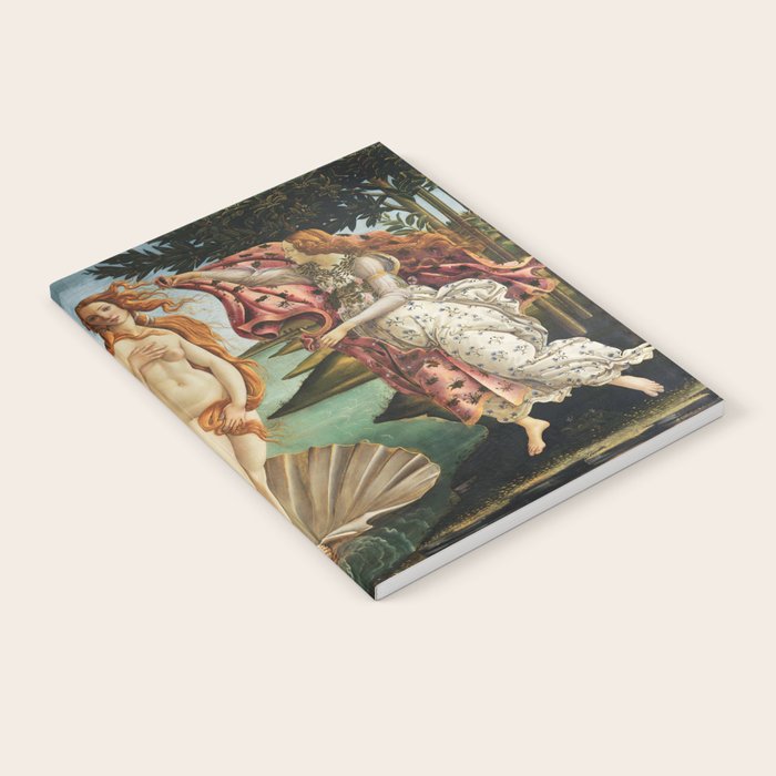 The Birth of Venus by Sandro Botticelli, 1445 Notebook Gallery Image 2