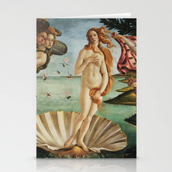 The Birth of Venus by Sandro Botticelli, 1445 Stationery Card Gallery Image 2