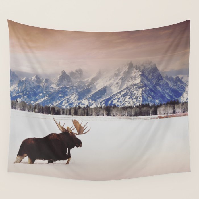 Grand Tetons Wanderer Wall Tapestry Gallery Image 1