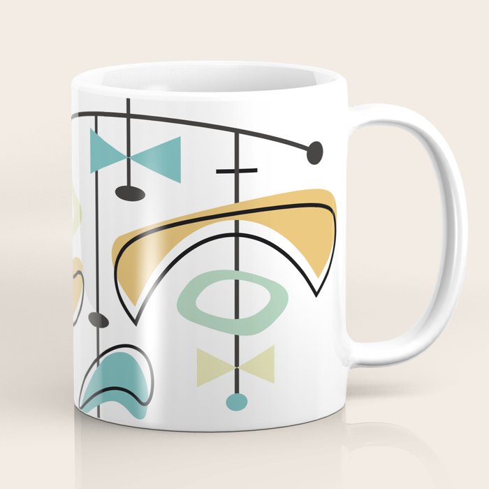 Mid Century Modern Abstract Atomic Age Coffee Mug