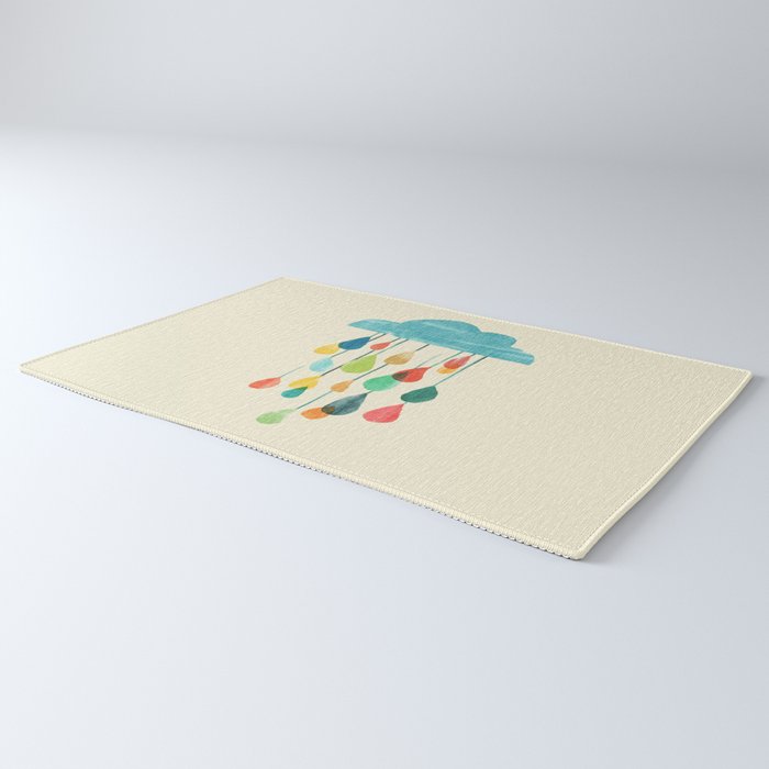 cloudy with a chance of rainbow Rug Gallery Image 3