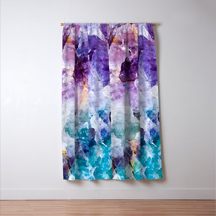 Multicolor quartz texture Window Curtain Gallery Image 3
