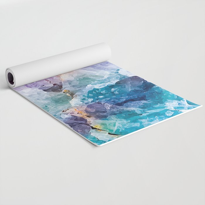 Multicolor quartz texture Yoga Mat Gallery Image 2