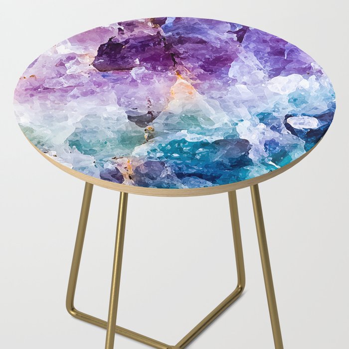 Multicolor quartz texture Side Table Gallery Image 2