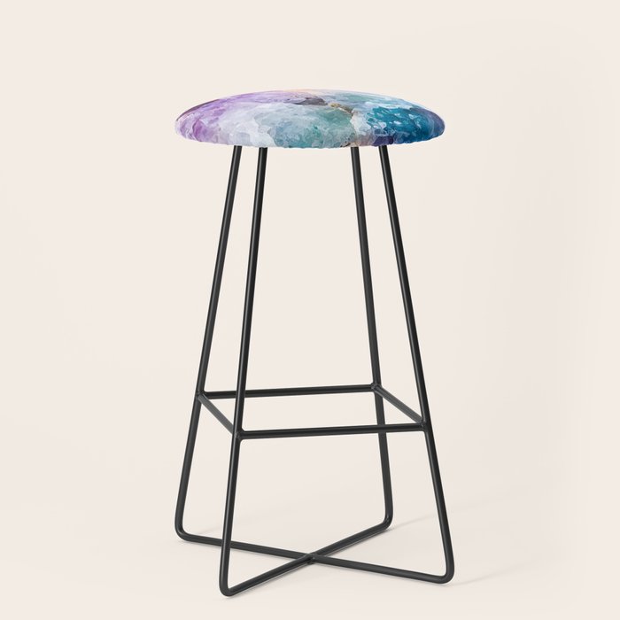 Multicolor quartz texture Stool Gallery Image 1
