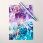 Multicolor quartz texture Wrapping Paper Gallery Image 1