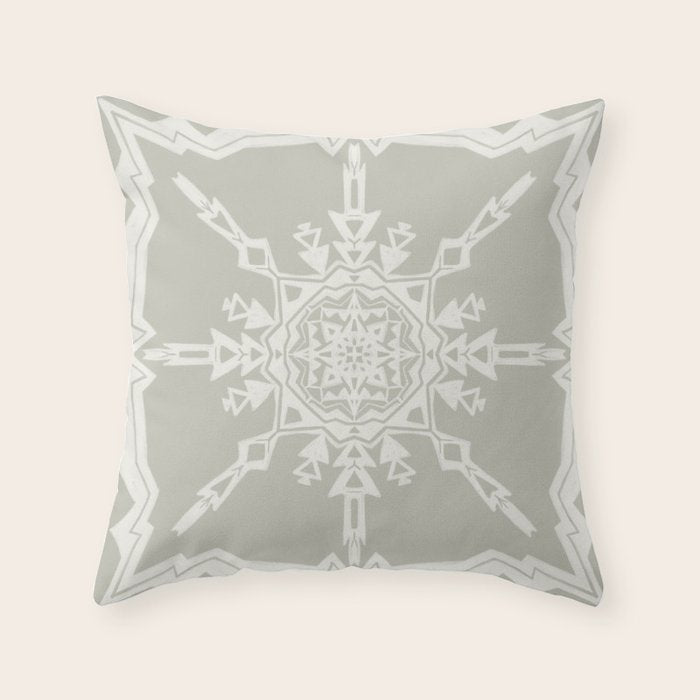 Scandinavian Snowflake no. 1 Throw Pillow Gallery Image 6