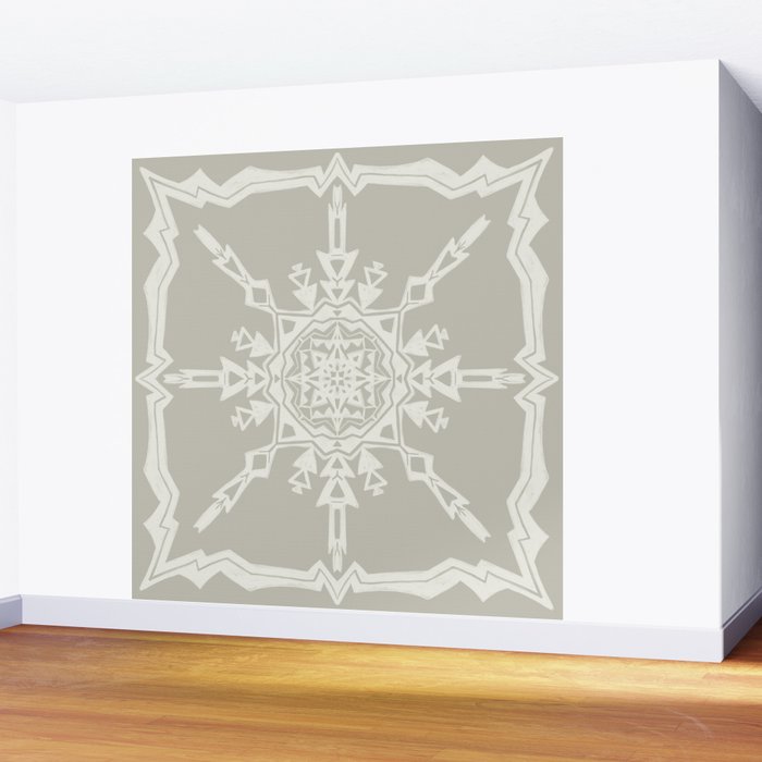 Scandinavian Snowflake no. 1 Wall Mural Gallery Image 2