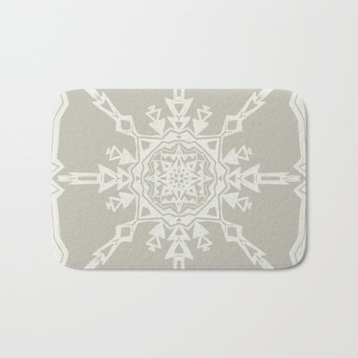 Scandinavian Snowflake no. 1 Bath Mat Gallery Image 1