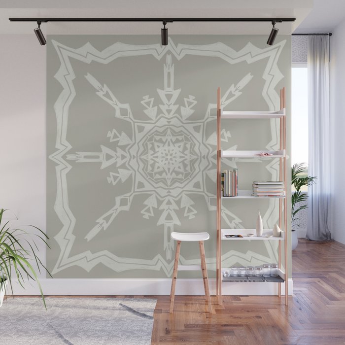 Scandinavian Snowflake no. 1 Wall Mural Gallery Image 1
