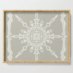 Scandinavian Snowflake no. 1 Serving Tray Gallery Image 1