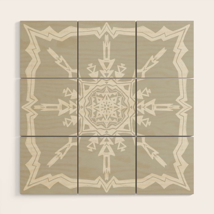 Scandinavian Snowflake no. 1 Wood Wall Art Gallery Image 2