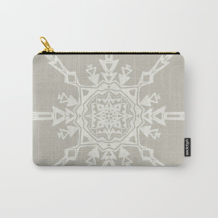 Scandinavian Snowflake no. 1 Carry All Pouch Gallery Image 1