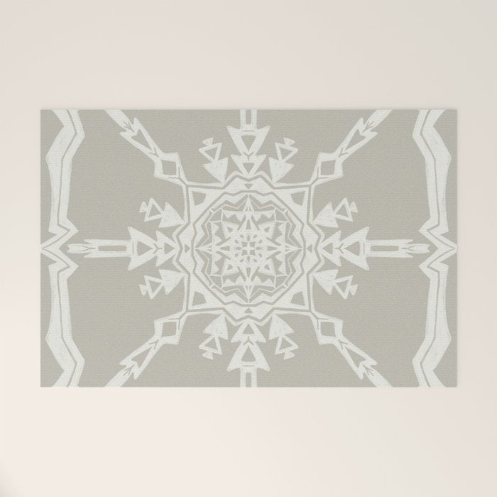 Scandinavian Snowflake no. 1 Welcome Mat Gallery Image 1