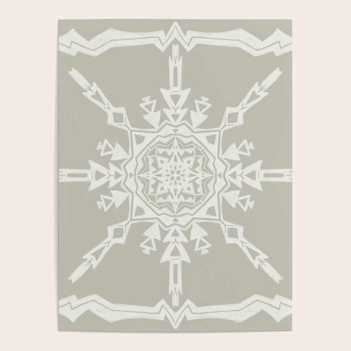 Scandinavian Snowflake no. 1 Poster Gallery Image 4