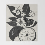 Line Art Oranges 1 Throw Blanket Gallery Image 2