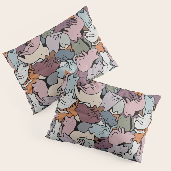 Essential cats pattern Pillow Sham Gallery Image 3