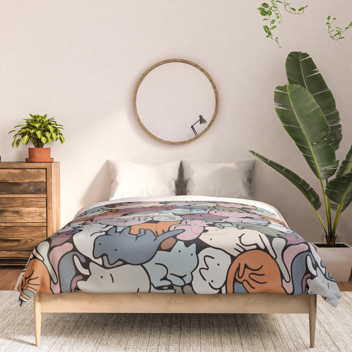 Essential cats pattern Comforter Gallery Image 3