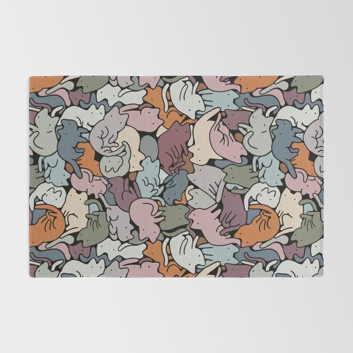 Essential cats pattern Rug Gallery Image 2