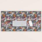 Essential cats pattern Desk Mat Gallery Image 1