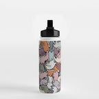 Essential cats pattern Water Bottle Gallery Image 2