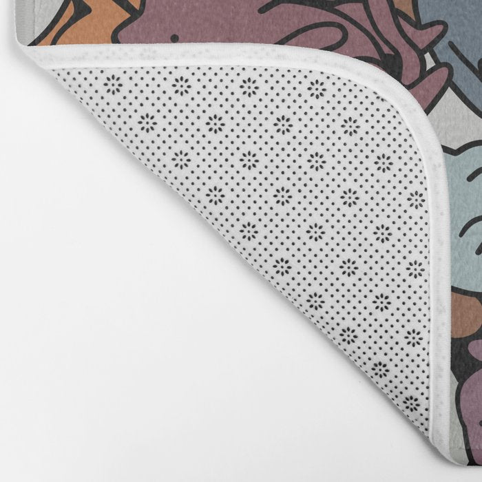 Essential cats pattern Bath Mat Gallery Image 2