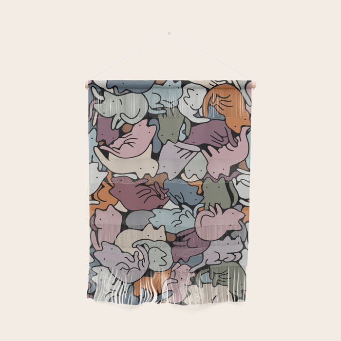 Essential cats pattern Wall Hanging Gallery Image 1