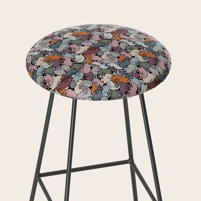 Essential cats pattern Stool Gallery Image 2