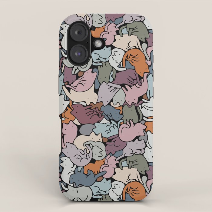Essential cats pattern iPhone Case Gallery Image 1