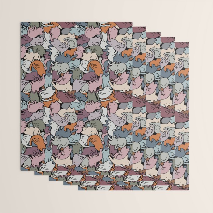Essential cats pattern Wrapping Paper Gallery Image 3