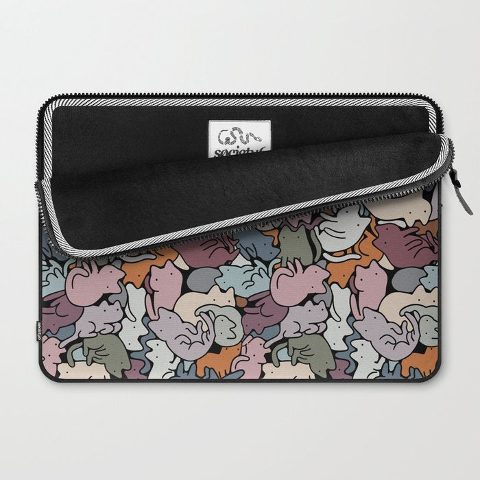 Essential cats pattern Laptop Sleeve Gallery Image 2