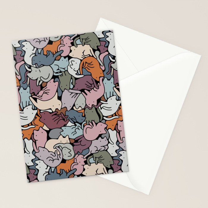 Essential cats pattern Stationery Card Gallery Image 2