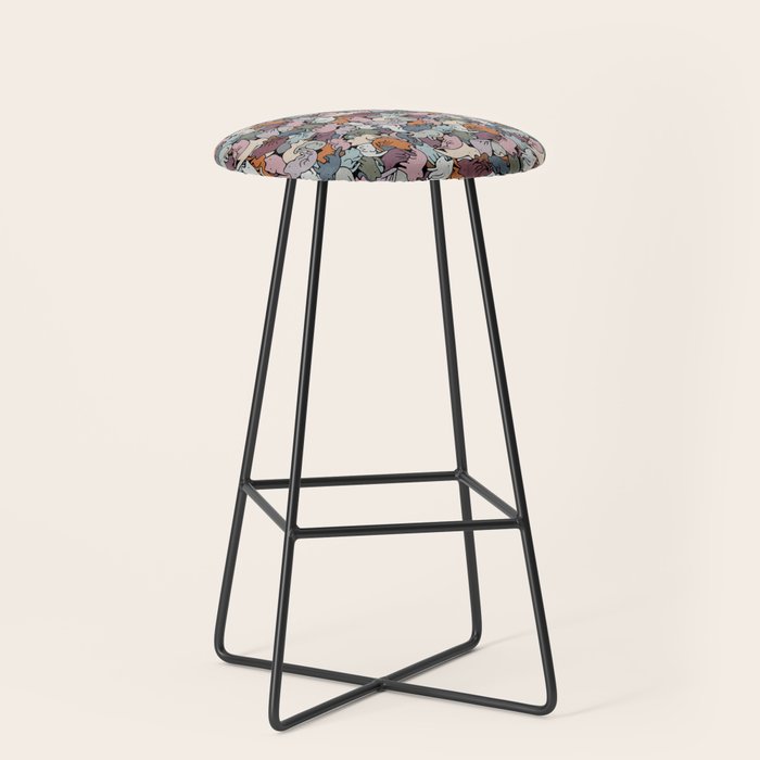 Essential cats pattern Stool Gallery Image 1