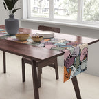Essential cats pattern Table Runner Gallery Image 2