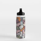 Essential cats pattern Water Bottle Gallery Image 3