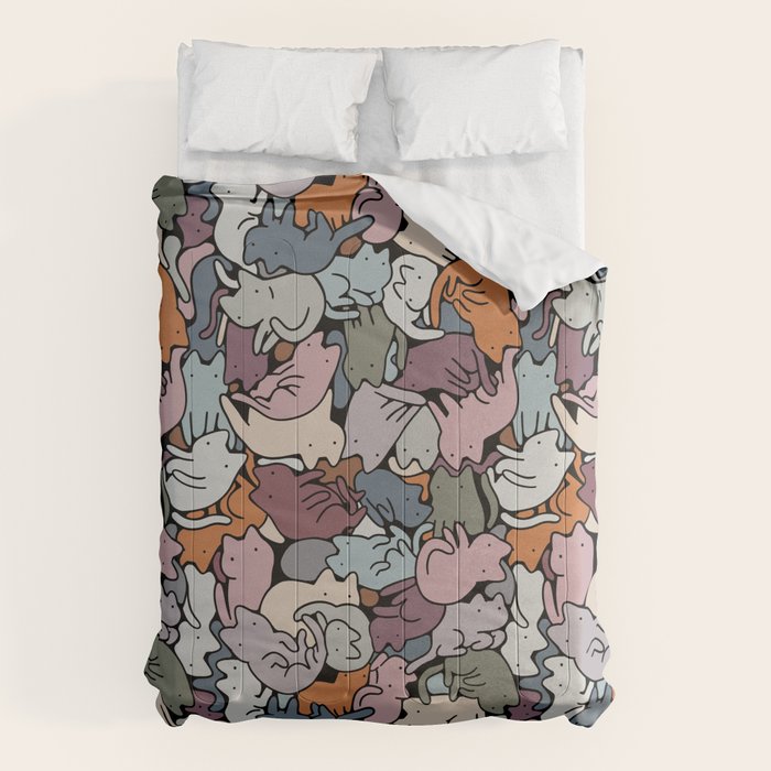 Essential cats pattern Comforter Gallery Image 6