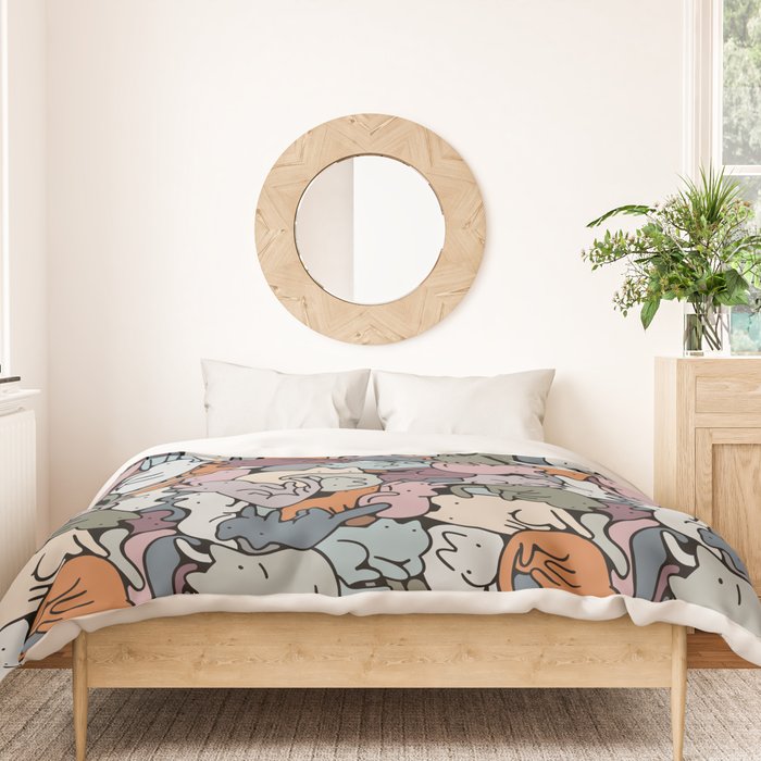 Essential cats pattern Duvet Cover Gallery Image 3