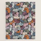 Essential cats pattern Jigsaw Puzzle Gallery Image 1