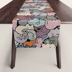 Essential cats pattern Table Runner Gallery Image 1