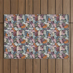 Essential cats pattern Outdoor Rug Gallery Image 1