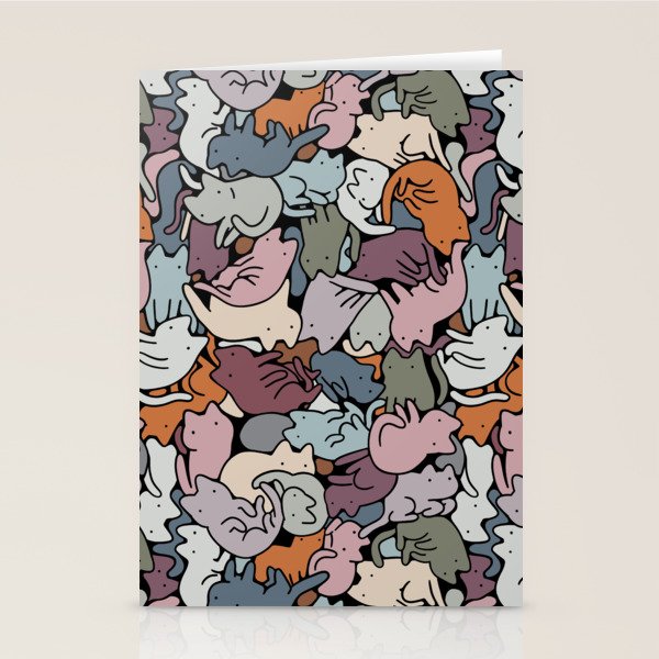 Essential cats pattern Stationery Card Gallery Image 2