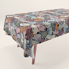 Essential cats pattern Tablecloth Gallery Image 1