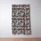 Essential cats pattern Window Curtain Gallery Image 3