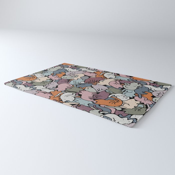 Essential cats pattern Rug Gallery Image 3