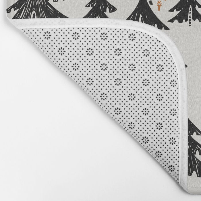Black Forest fox and hare Bath Mat Gallery Image 2