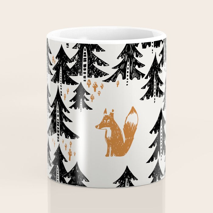 Black Forest fox and hare Coffee Mug Gallery Image 4