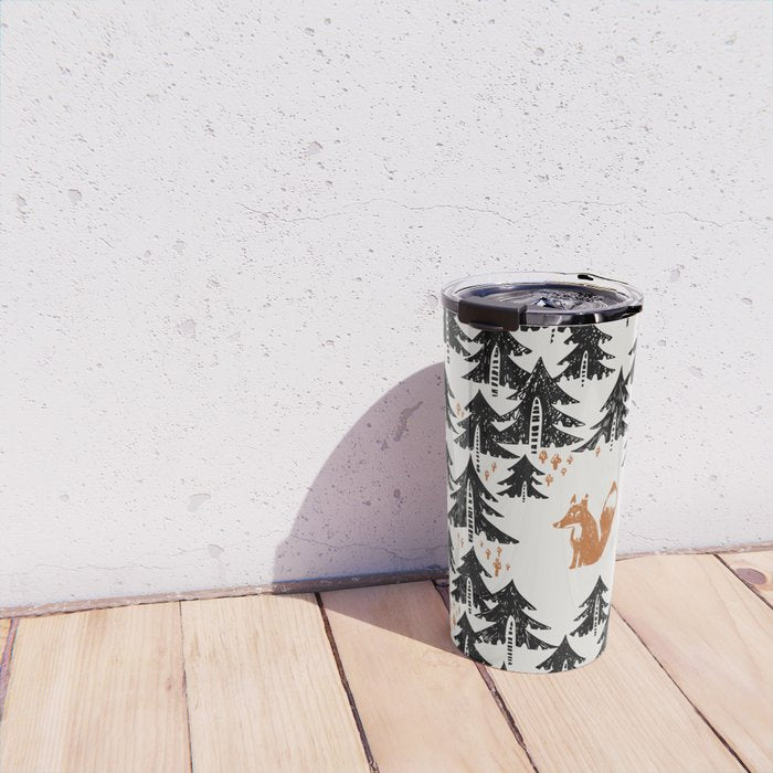 Black Forest fox and hare Travel Mug Gallery Image 4
