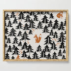 Black Forest fox and hare Serving Tray Gallery Image 1
