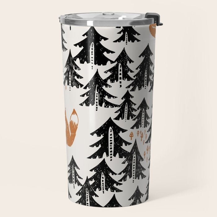 Black Forest fox and hare Travel Mug Gallery Image 2